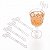 Stick em Acrílico com Iniciais e Logo Para Doces, Bebidas e Drinks - Pacote com 50 Unidades - Imagem 1