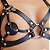 Harness Sutiã em Couro Sintético Arreio Feminino - BDSM - FETICHE - SADO - SEX SHOP - Imagem 4