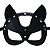 Mascara Couro Festa Fantasia Halloween Mulher Gato - Imagem 1