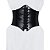 Cinta Modeladora Corset Espartilho Corpete Couro Sexy Gótico Underbust Cintura Pequeno ao Plus Size - Imagem 1