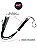 Chicote com tiras de Couro 40cm - BDSM - Chicote Erótico - Sado - Chicote preto - Sex shop - Imagem 3