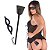 Kit Fantasia Erótica Máscara Tiazinha com Chibata de couro preto BDSM sex shop - Imagem 1