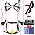 kit Harness com Algemas + Harness Sutiã + Venda Tiazinha + Surpresa - Imagem 1