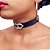 Coleira Choker c/ Strass em Formato de Boca Metal Regulável Punk Rock Gotic - Imagem 2