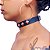 Coleira Choker c/ Spikes em Pirâmide Metal Regulável Punk Rock Gotic - Imagem 3