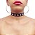 Coleira Choker c/ Spikes em Pirâmide Metal Regulável Punk Rock Gotic - Imagem 1