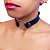 Gargantilha Choker ARGOLA em metal em couro Preta - Imagem 2