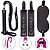 Kit Venda, Chicote 40cm e Algemas Reforçadas Couro Sintético BDSM - FETICHE - SADO - SEX SHOP - Imagem 2