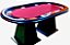 Mesa de Poker Profissional 8 lugares com porta copos - Imagem 3