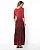 Vestido em Malha Estampado - Vermelho Granada - Imagem 4