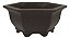 VASO BONSAI HEXAGONAL 15X13X6,5 CM - HE002 - Imagem 1