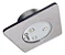 LED (MINI QUADRA) BRANCO FRIO 10W  INOX 316  50MM P/PISCINAS - CRISTAL LED INOX - Imagem 1
