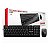 KIT TECLADO E MOUSE SEM FIO WIRELESS C3TECH KW11 PRETO + PILHA - Imagem 1