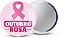 Mini Espelho Outubro Rosa Personalizado 4,5CM - 100 unidades - Imagem 2