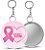 Espelho com Chaveiro Outubro Rosa Personalizado 5,5CM - 100 unidades - Imagem 3