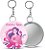 Espelho com Chaveiro Outubro Rosa Personalizado 5,5CM - 100 unidades - Imagem 5