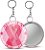 Espelho com Chaveiro Outubro Rosa Personalizado 5,5CM - 100 unidades - Imagem 7