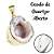 Colar Geodo Quartzo Aberto Natural Banhado Ouro Prata - Imagem 1