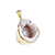 Colar Geodo Quartzo Aberto Natural Banhado Ouro Prata - Imagem 5
