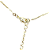 Colar Choker Ajustável 2 Pedras Banhado Ouro Prata - Imagem 2