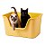 Caixa  Areia Higiênica Gatos anti sujeira Borda Alta 63x44x33 animaux - Imagem 1