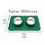 Comedouro bebedouro duplo silicone inox antiderrapante - Imagem 7