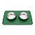 Comedouro bebedouro duplo silicone inox antiderrapante - Imagem 4
