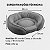 Cama Pet Luxo -  80 cm C x   64 cm L x 18 cm A  CINZA M - Imagem 4