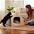 Casinha de Gato Multiuso Arranhador, Alimentador/comedouro, Esconderijo - Imagem 6