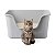 Caixa de Areia  Banheiro de Gatos Grande 78x48x33 ANIMAUX - Imagem 9