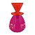 Conjunto Bule Amare Decorado Rosa Embalagem Presenteável - Imagem 3
