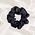 Elastico para cabelo Scrunchie Xuxinha de cetim cor preta - Imagem 1