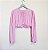 Blusa cropped rosa ISY -  Tam M - LOJINHA DA TABATA - Imagem 1