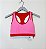 Top vermelho e rosa Reebok - Tam PP - LOJINHA DA TABATA - Imagem 1