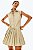 Vestido bege plissado H&M - tam M - Imagem 1