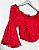 Cropped laise vermelho Loft 747 - tam P - Imagem 2
