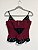 Top marsala com renda Skazi - tam P - Imagem 1