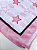 Lenço estampado rosa e branco - Imagem 1