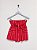 Short saia listras vermelho - tam P - Imagem 1