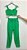 Conjunto top e calça sarja verde Lez a Lez - tam P - Imagem 1