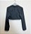 Blazer cropped risca de giz chumbo Gule Gule - tam M - Imagem 2