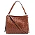 Bolsa couro tressê marrom Corello - Imagem 5