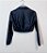 Jaqueta cropped pu preta - tam P - Imagem 2