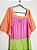Vestido longo color block Cantão - tam M - Imagem 2
