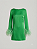 Vestido verde plumas Anne Fernandes - Tam P - Imagem 1