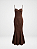 Vestido midi marrom Zen - tam G - Imagem 1