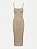 Vestido tricot bege midi Skazi - Tam P - Imagem 1