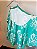 Saia transpassada verde floral - tam M - Imagem 4