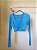 Blusa cropped azul Aqua - tam G - Imagem 2