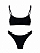 Biquini lastex preto - tam M - Imagem 1